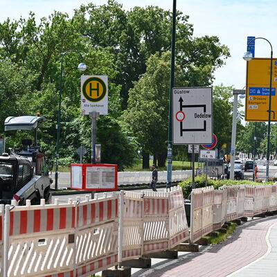 Bild vergr&ouml;&szlig;ern: Sperrung Stettiner Stra�e