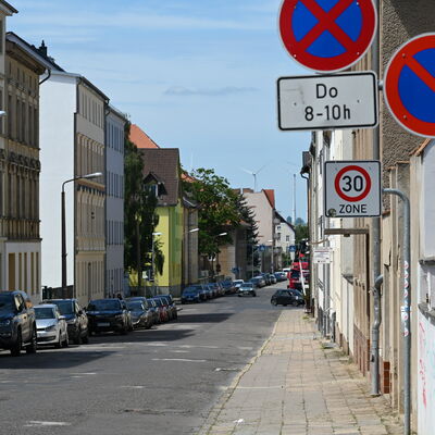 Bild vergr&ouml;&szlig;ern: Sperrung Winterfeldstra�e Prenzlau