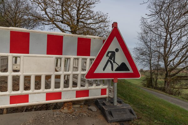 Bild vergr&ouml;&szlig;ern: Baustelle, Sperrung