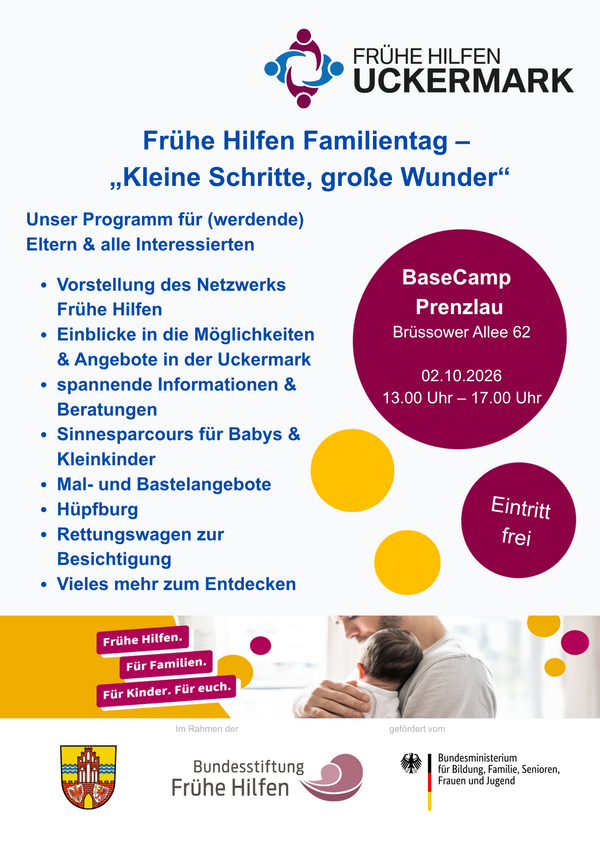 Bild vergr&ouml;&szlig;ern: Fr&uuml;he Hilfen Familientag – „Kleine Schritte, gro&szlig;e Wunder“